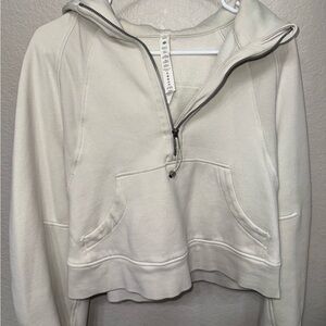 Lululemon Athletica Off-White Half-Zip Hoodie